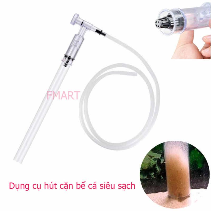 Dụng cụ hút cặn bể cá AS-666B siêu sạch loại tốt ( trắng)