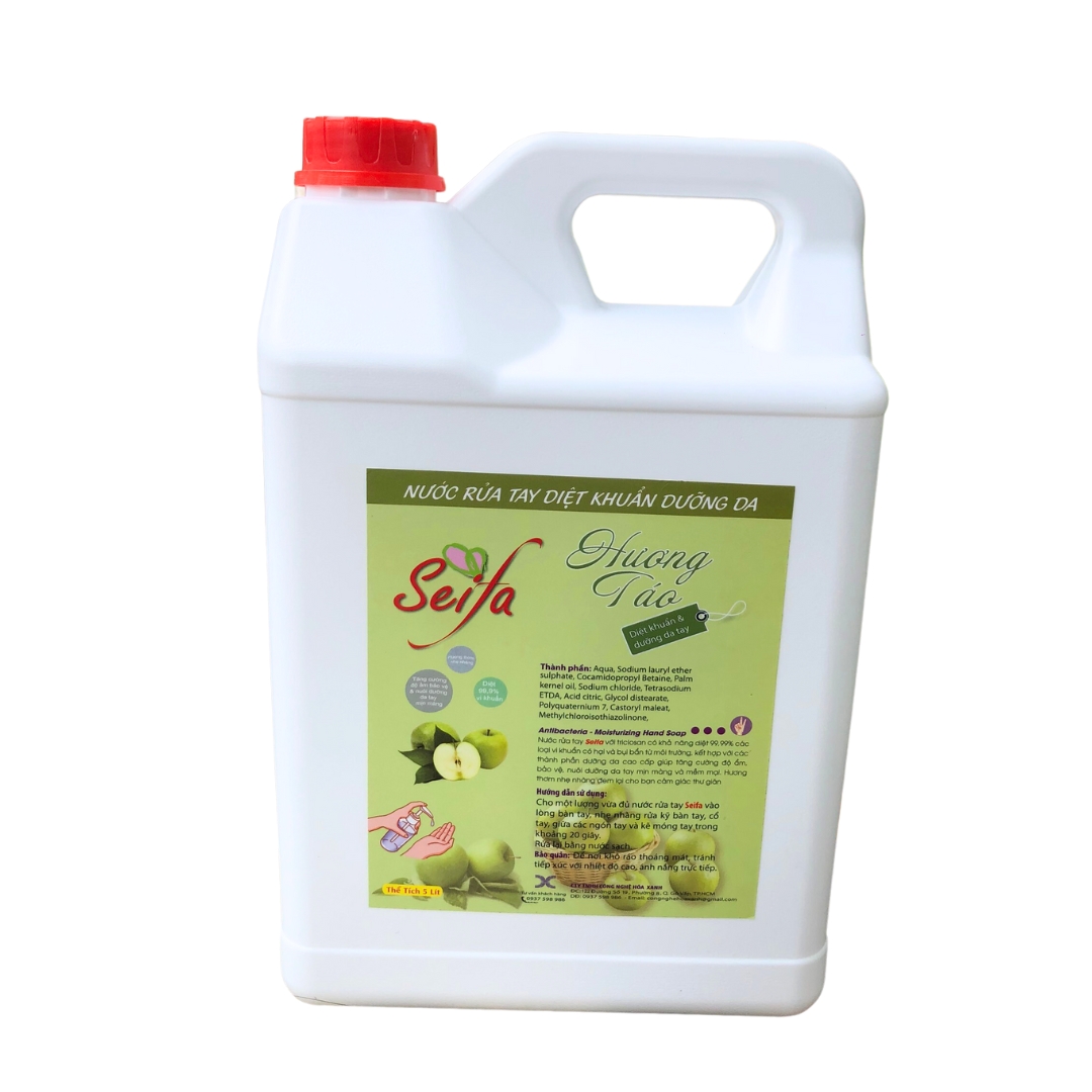 [ Xà phòng ] Nước rửa tay diệt khuẩn Seifa can 5 lít