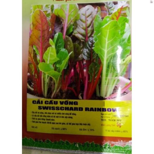 HẠT GIỐNG CẢI CẦU VỒNG - GÓI 5 GRAM