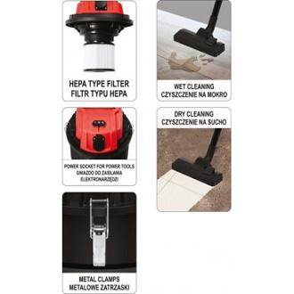 Máy hút bụi 1400W 30L Yato YT-85701