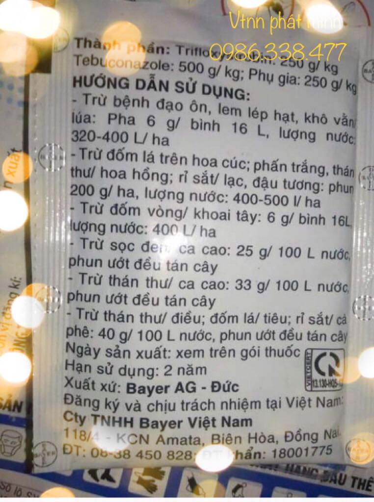Thuốc trừ bệnh NATIVO 750WG (6g)