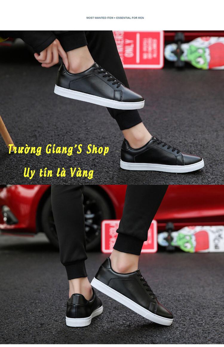 Giày thể thao nam sneaker cao cấp Đen hot 2019