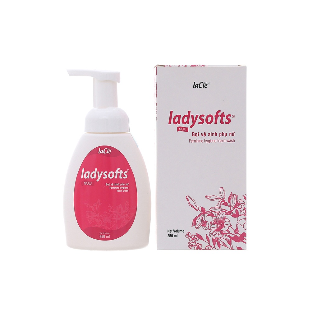 DUNG DỊCH VỆ SINH DẠNG BỌT LADYSOFTS NEW CHAI 250ML