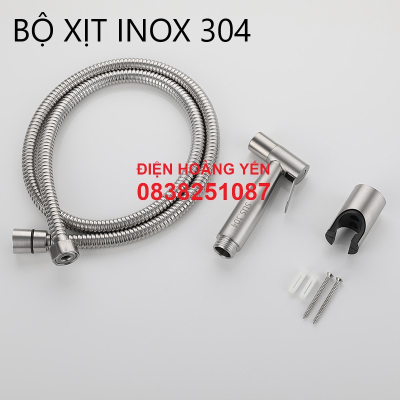Vòi xịt vệ sinh inox Vòi xịt bồn cầu inox SUS 304 cao cấp