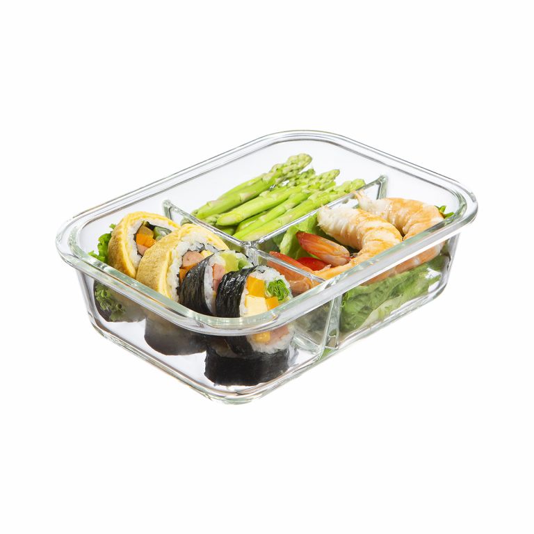 Hộp thủy tinh chữ nhật Nikko 1040 ml (2 ngăn và 3 ngăn)