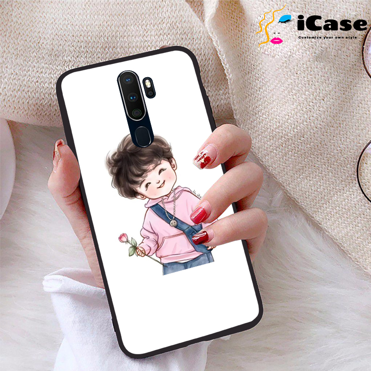 Ốp lưng Oppo A9 2020 viền dẻo TPU BST Chibi