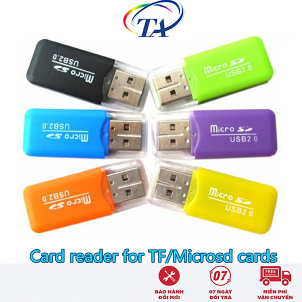 Bảng giá Đầu Đọc Thẻ Nhớ USB SD/MMC Dùng Cho Máy Tính Laptop (Giao màu ngẫu nhiên) Phong Vũ
