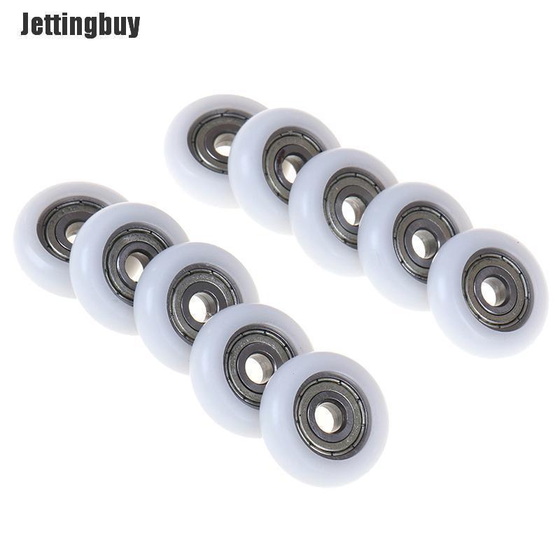 Jettingbuy 2 Chiếc Bánh Lăn Trượt Vòi Hoa Sen Bánh Xe Con Lăn Thay Thế Cửa Bằng Nhựa