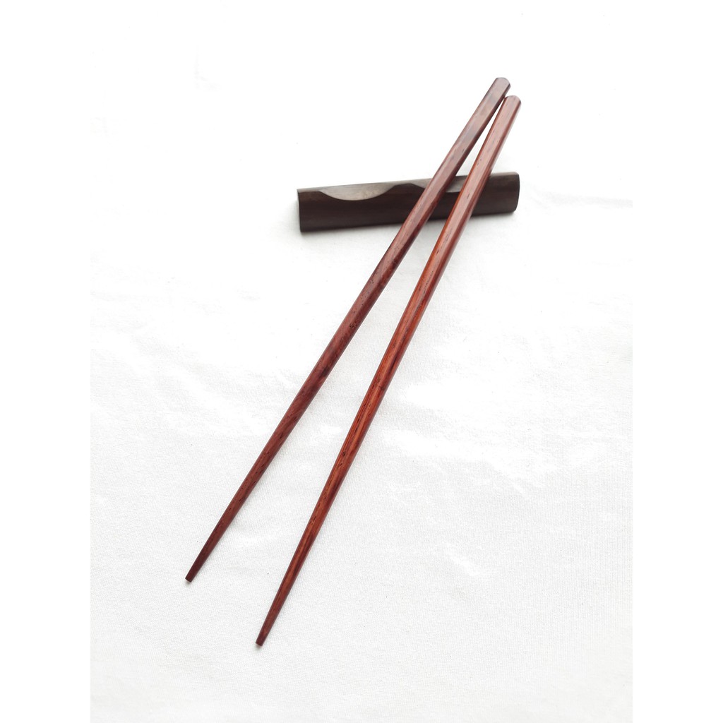 Đũa gỗ trắc đỏ trơn đẹp cao cấp (Bộ 5 đôi)