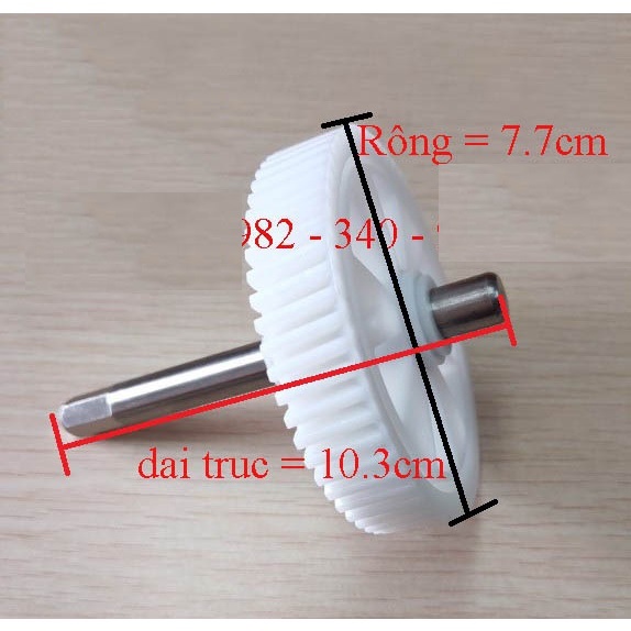 Trục bánh răng máy ép chậm SAVTM JE07