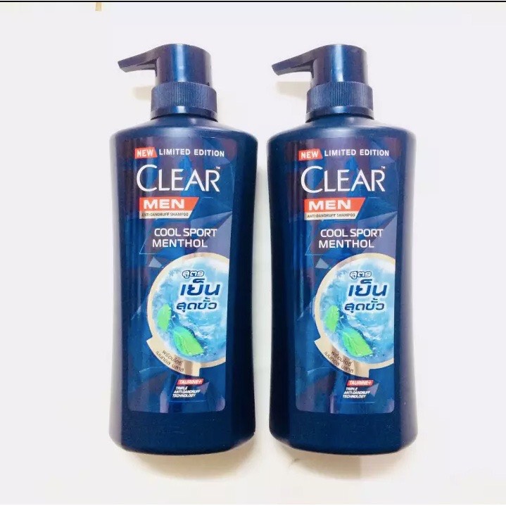 Combo 2 Chai Dầu Gội Clear Men Thái Lan