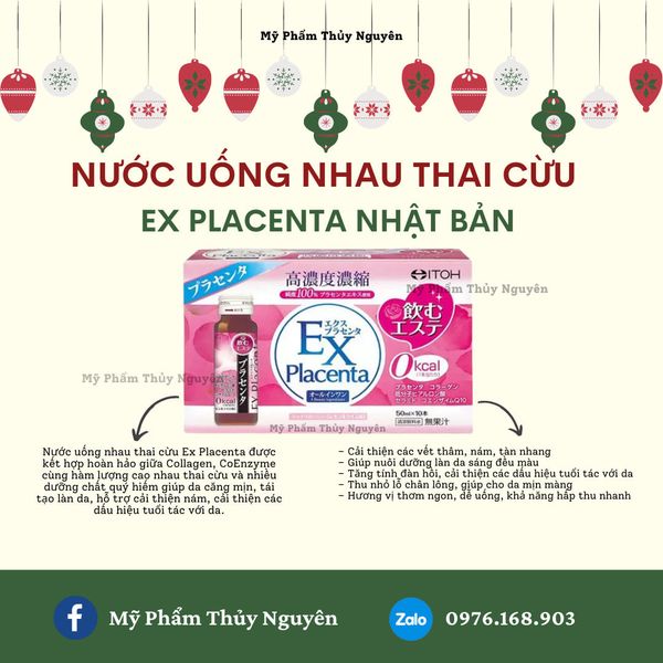 💥💥💥EX Placenta – Nước Uống Nhau Thai Cừu Nhật Bản 😘😘😘😍😍😍😍