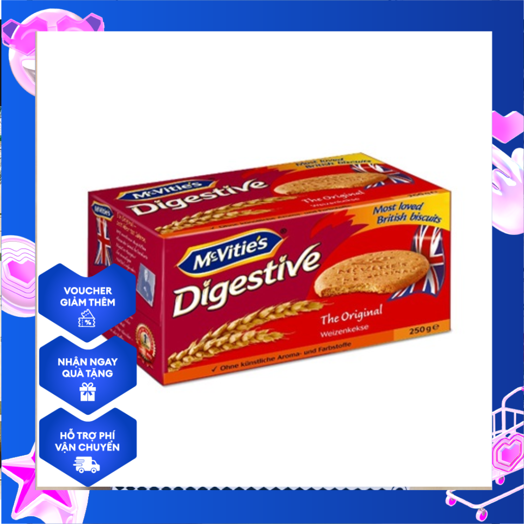 Bánh quy lúa mỳ McVities Digestive Original 250g