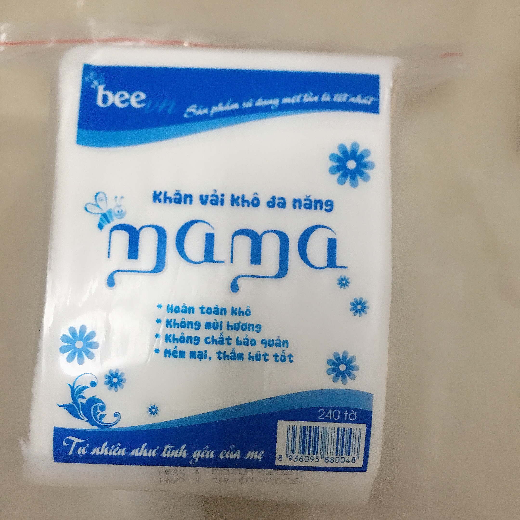 Khăn vải khô đa năng Mama (240 tờ -300gr - 320gr -600gr)
