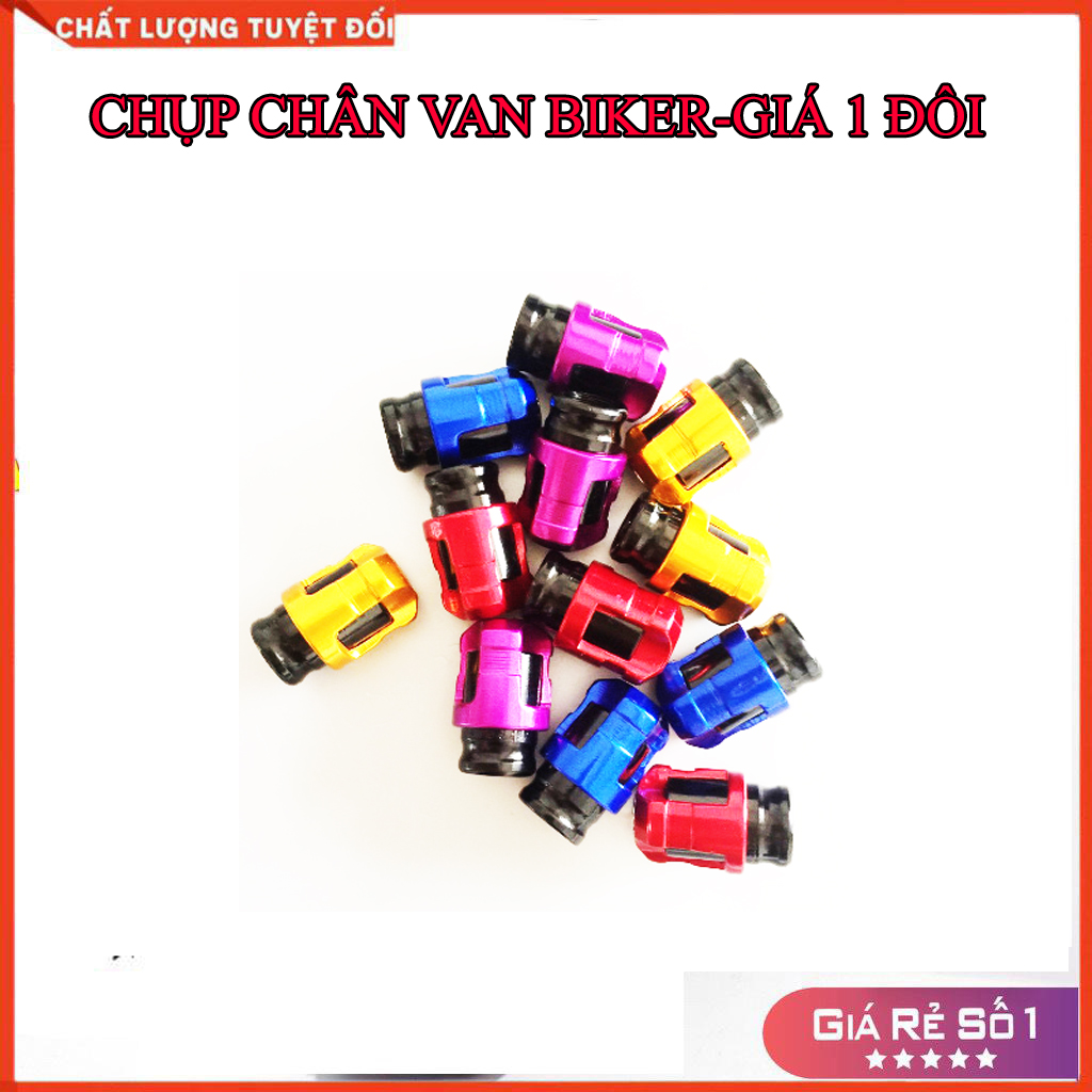 ốp chân van xe máy- oto kiểu biker- giá 1 đoi