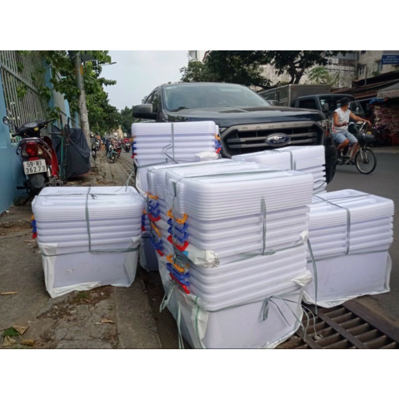 thùng vuông 90 lít,55 lít duy tân