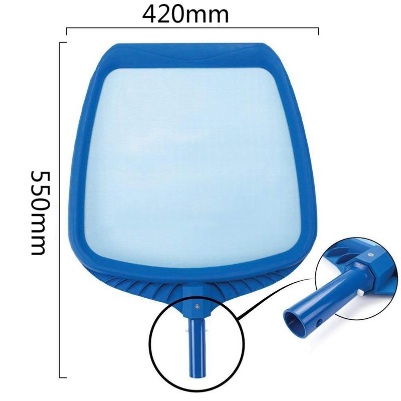 Heavy Duty Pool Leaf Rake Fine Mesh Frame Net Pool Skimmer Cleaner ...