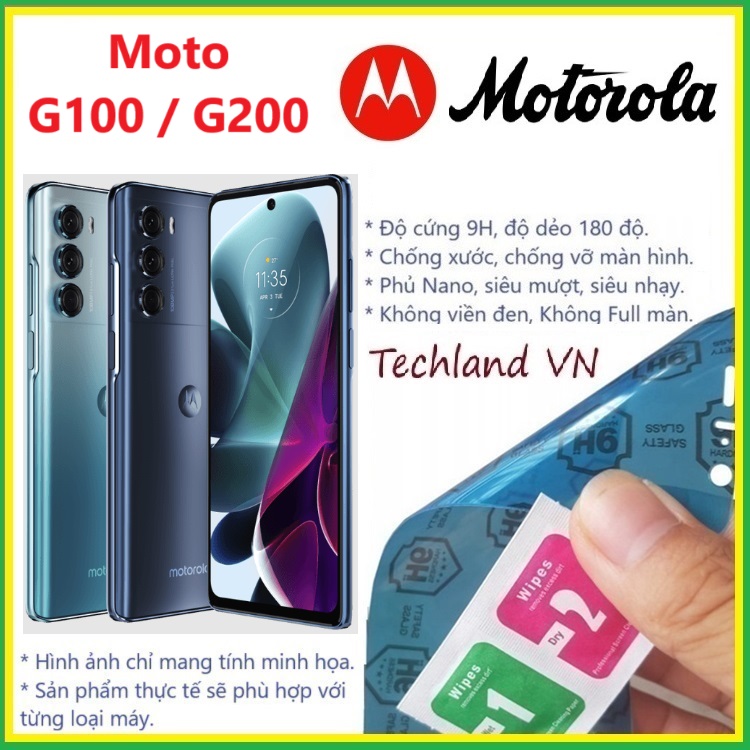 Cường Lực Phủ Nano Motorola Moto G100 / G200 5G - Trong Suốt, Không Full Màn, Không Viền Đen