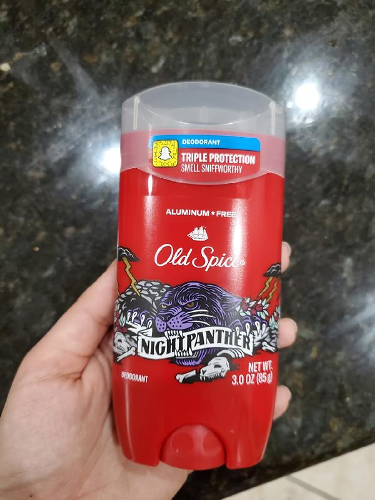 Lăn Khử Mùi Old Spice Wild Collection Night Panther 73Gr (Sáp Trắng)( không có tem phụkhông