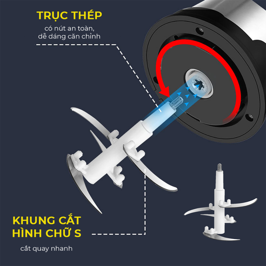 Máy xay thực phẩm đa năng 2L UTRUST NJR-3088