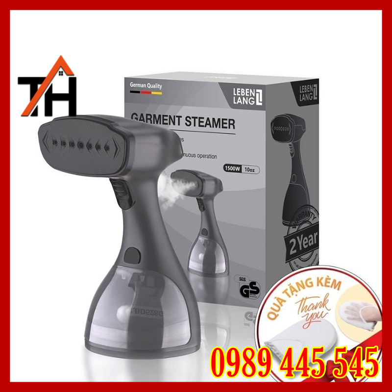 Bàn là hơi nước cầm tay lebenlang lbd528 đức - công suất 1500w / 300ml - hàng chính hãng bảo hành 2 năm