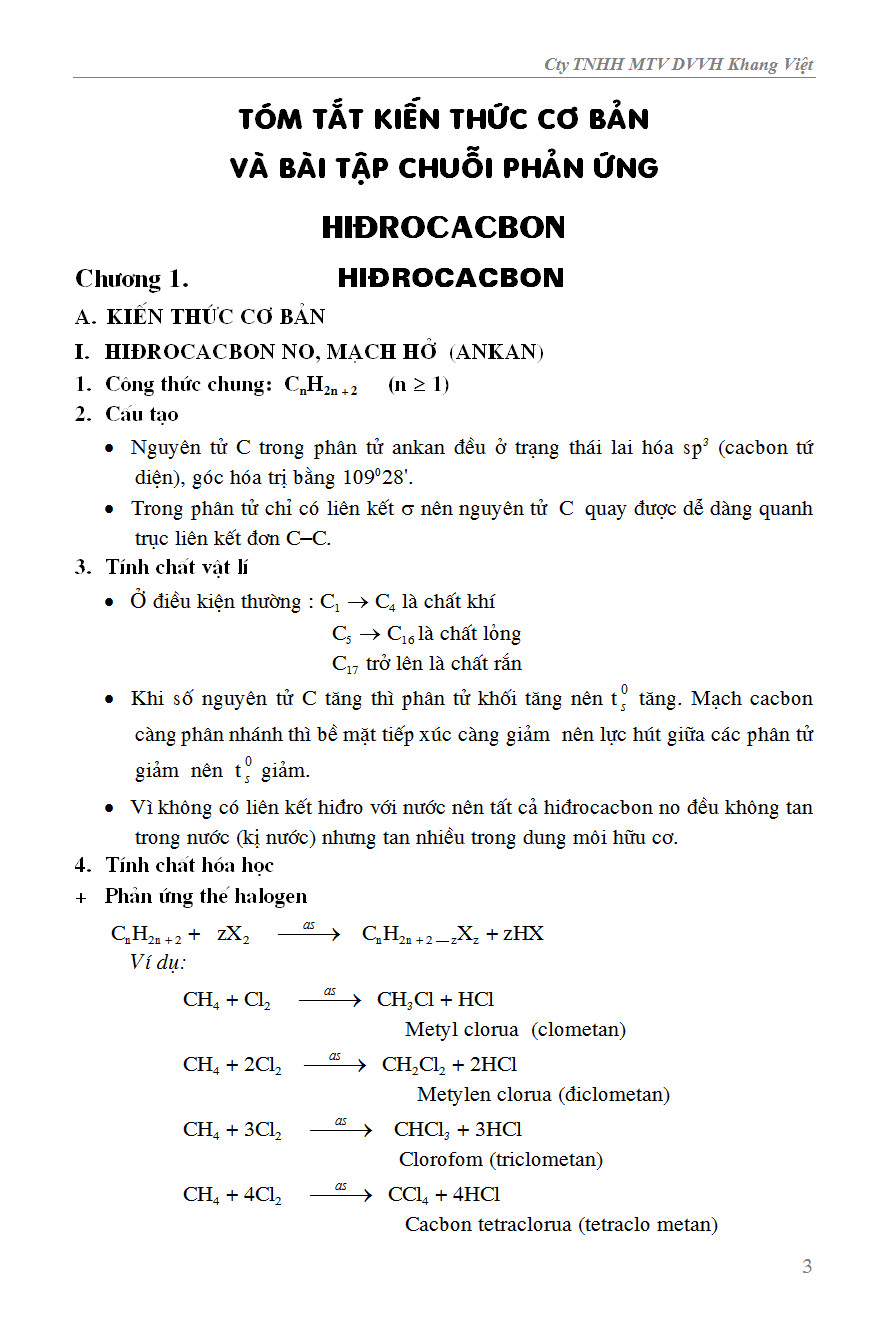 Sách - Sơ Đồ Chuỗi Phản Ứng Hóa Học Hữu Cơ