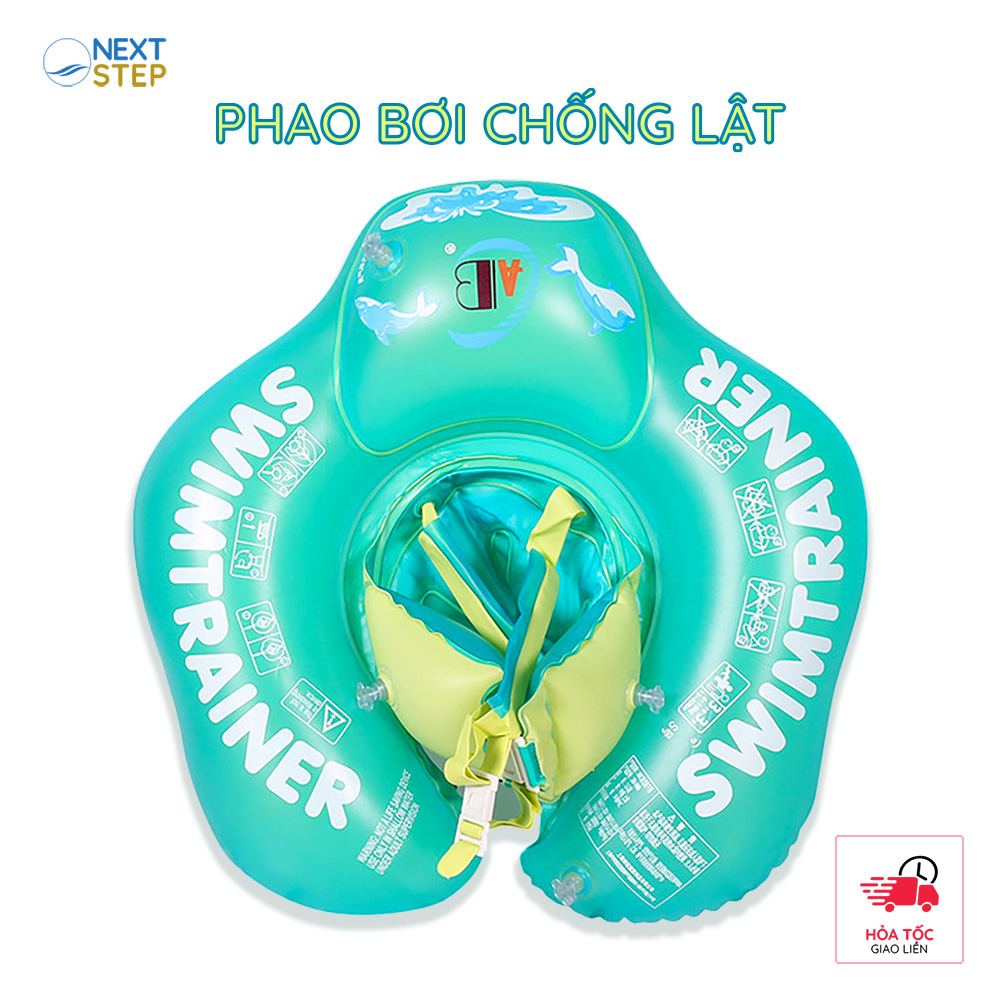Phao bơi chống lật cho bé hiệu ABC chất liệu PVC thân thiện và an toàn hơn cho bé