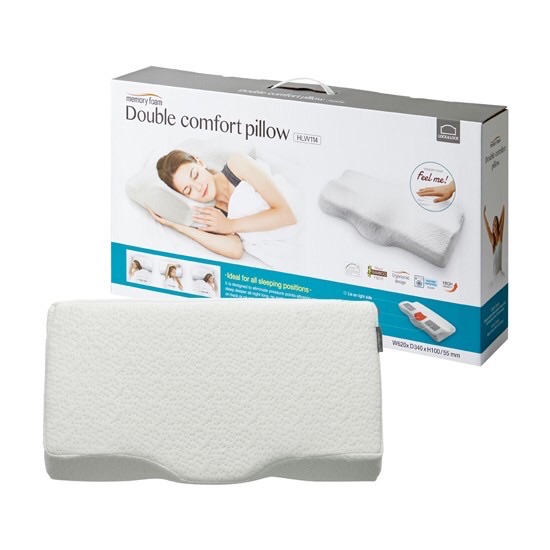 Gối Memory Foam 50D Lock&Lock HLW114 [ giúp giữ thẳng cột sống - thông hơi khử mùi - ruột gối êm ái ] - hàng chính hãng