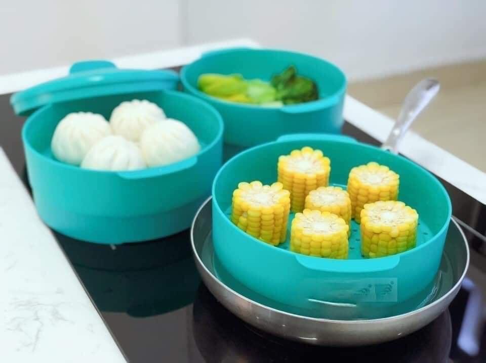 Xửng hấp tupperware 3 tầng stream it paradise