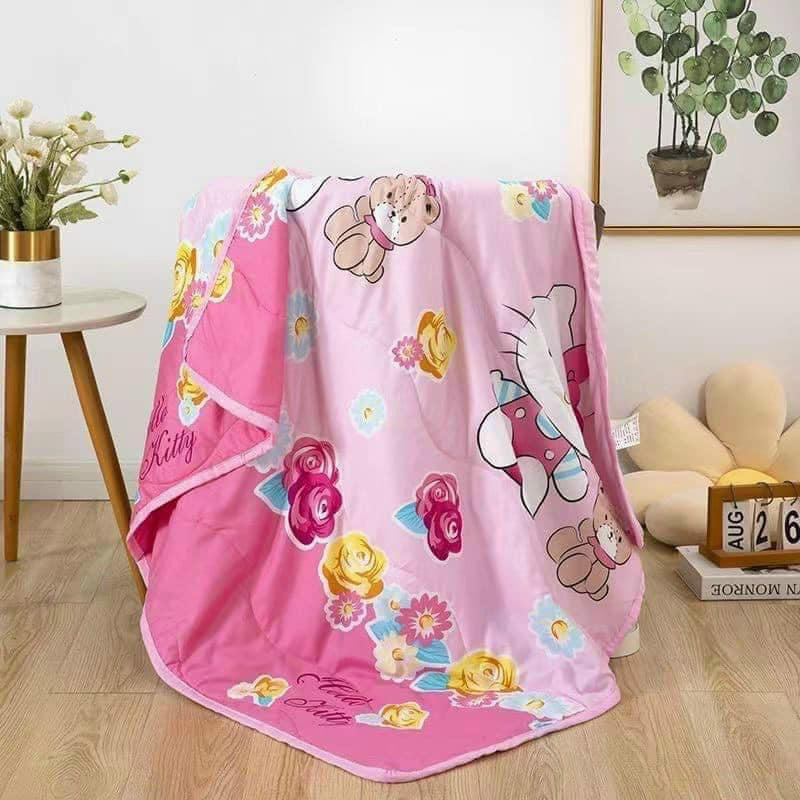 Chăn mền đũi mềm mát hoạt hình 2 mặt loại đẹp cho bé yêu