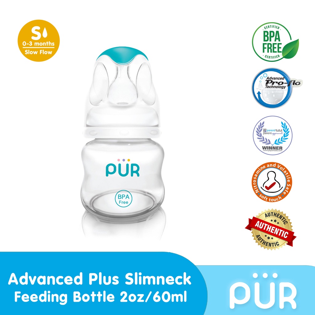 BÌNH SỮA CỔ THƯỜNG DÀNH CHO BÉ SINH NON PUR ADVANCED 60ML