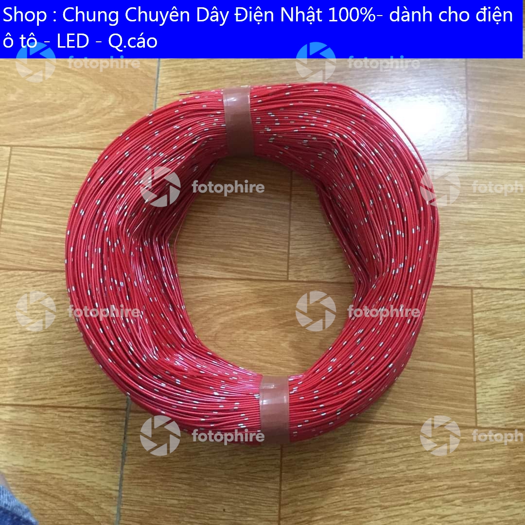 Dây điện nhật 100m màu đỏ