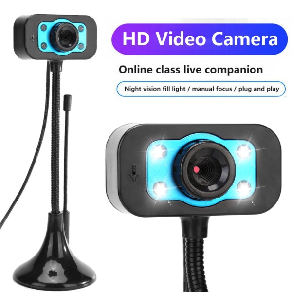Webcam Học Online, WEBCAM 720P HD CÓ ĐÈN CHÂN CAO CÓ MIC, Webcam Kẹp Màn Hình Có Mic Chất Lượng 720P,Dùng Được Tất Cả Máy Tính Win7,8,10,Top 1 Webcam Được Ưa Chuộng 2021,Bảo Hành 1 Năm