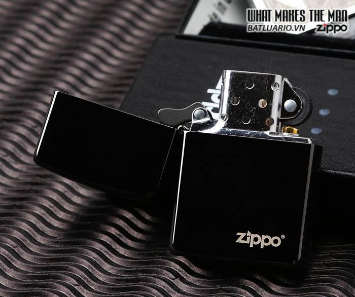 Bật lửa zippo ebony with zippo logo 24756zl