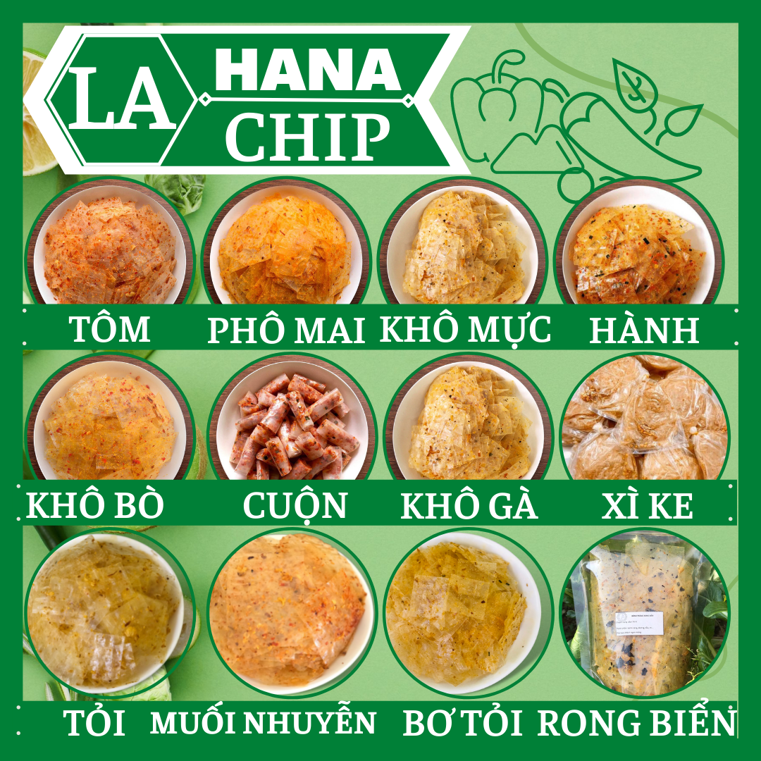 Bánh Tráng Trộn | Hana Chip [COMBO 40 GÓI]