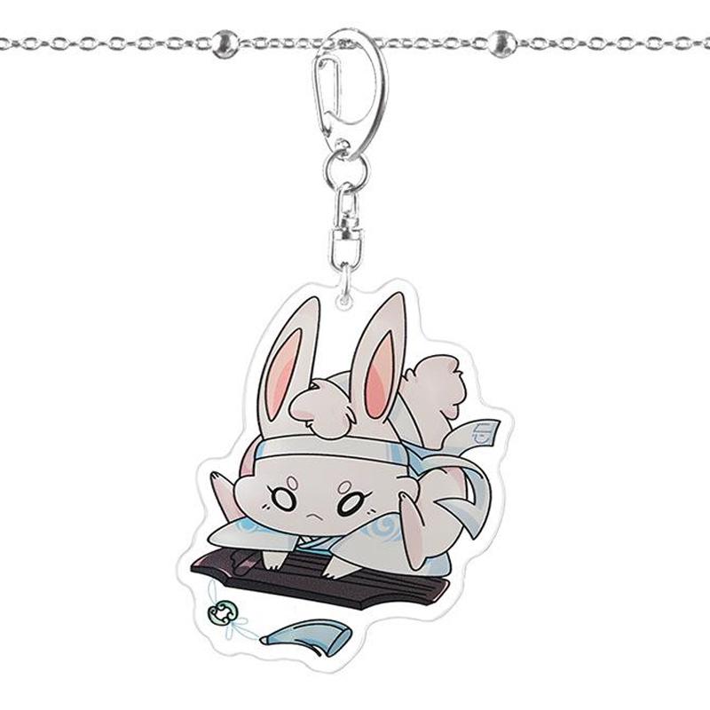 Móc khóa THỎ ĐEN TRẮNG Ma đạo tổ sư anime chibi