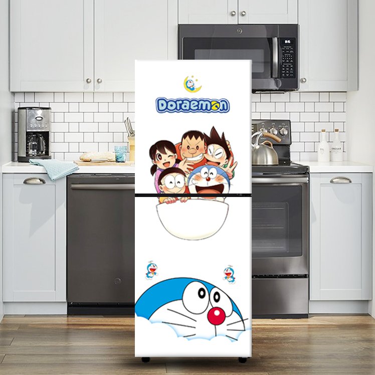 [HCM] Decal Dán Tủ Lạnh DOREMON NHIỀU MẪU - THUTHAODECOR