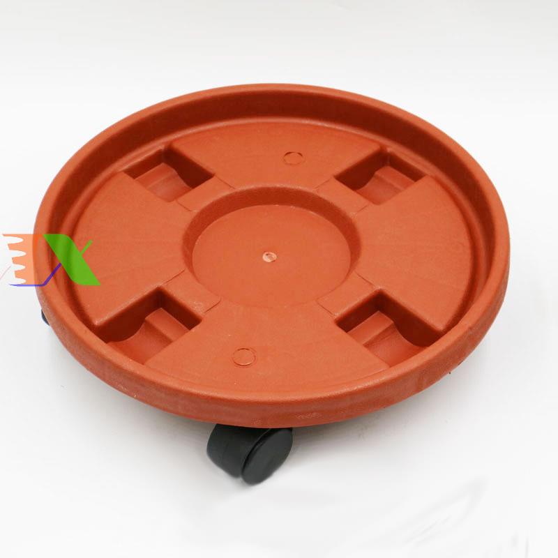 Giá để chậu hoa bằng nhựa TDN-40 cm, Kệ để chậu cây cảnh 4 bánh, Đế chậu cây có bánh xe lăn