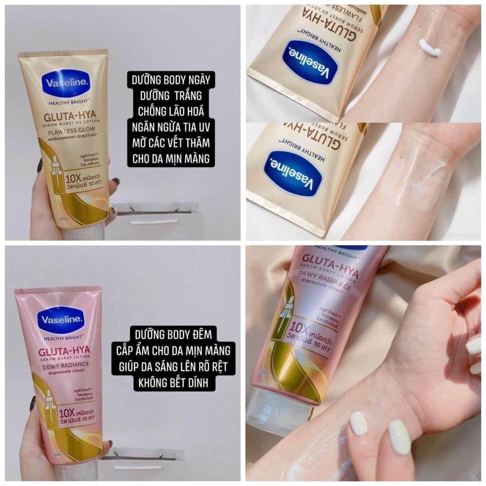 Sữa dưỡng thể ban đêm vaseline tuýp 330ml