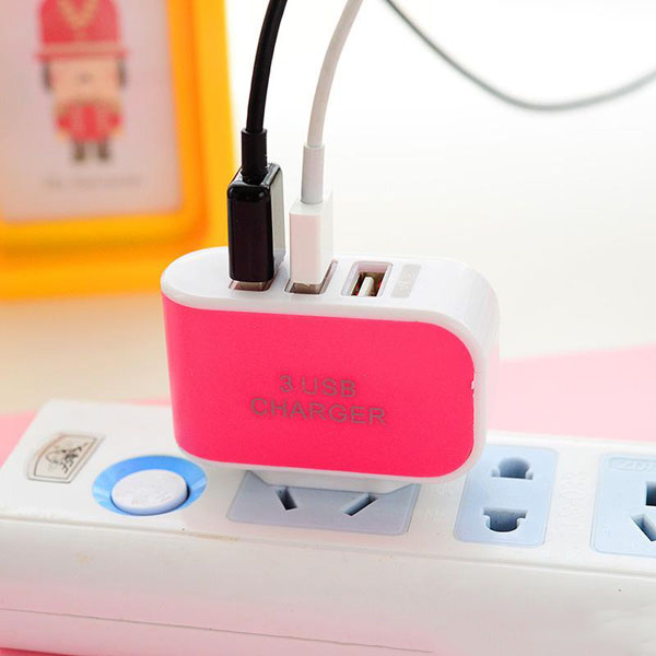 Cốc sạc đa năng 3 cổng 3.1A cốc sạc USB