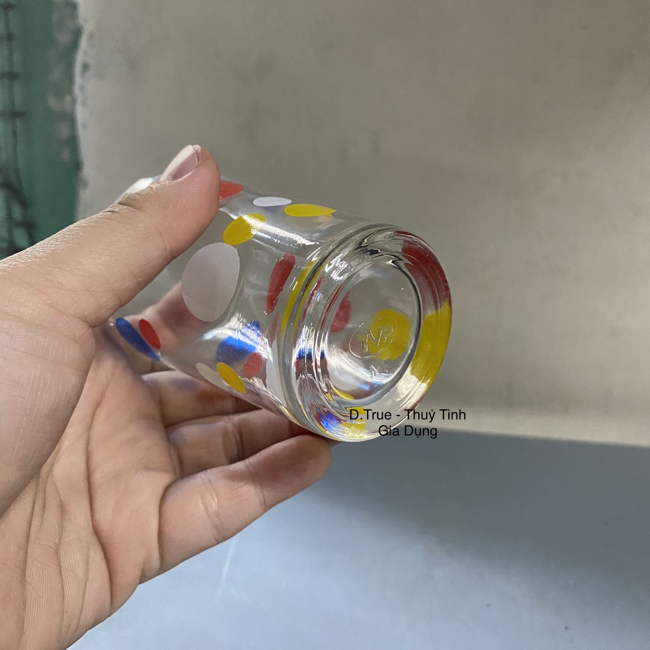 Bộ 10 Ly Thủy Tinh Chấm Bi 150ML ( F5 Bi TVP)