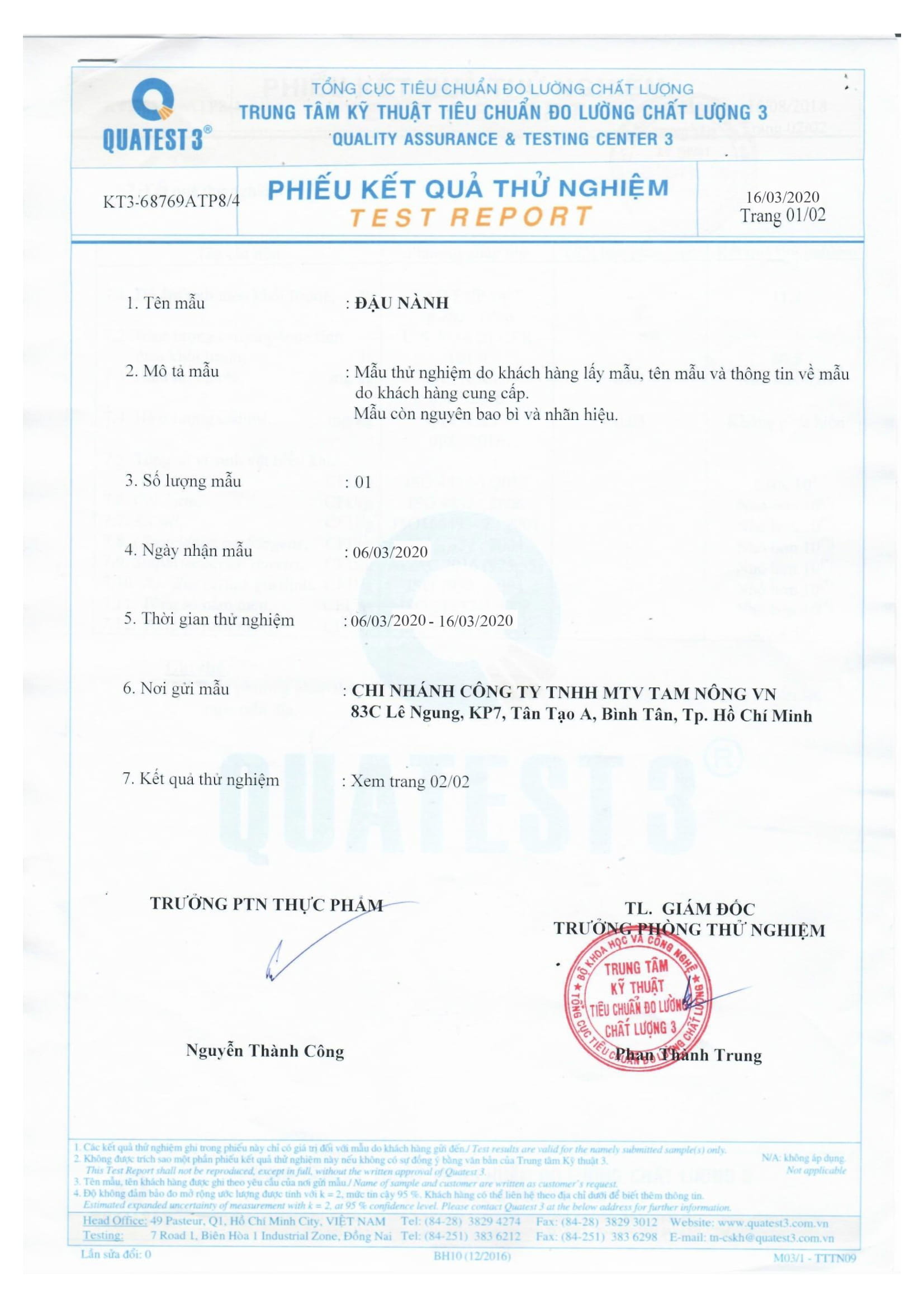 ĐẬU NÀNH 1KG