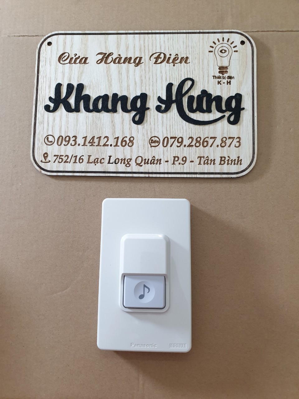 [PANASONIC] Bộ Chuông Cửa ( Chuông Điện có dây) gồm chuông và nút bấm