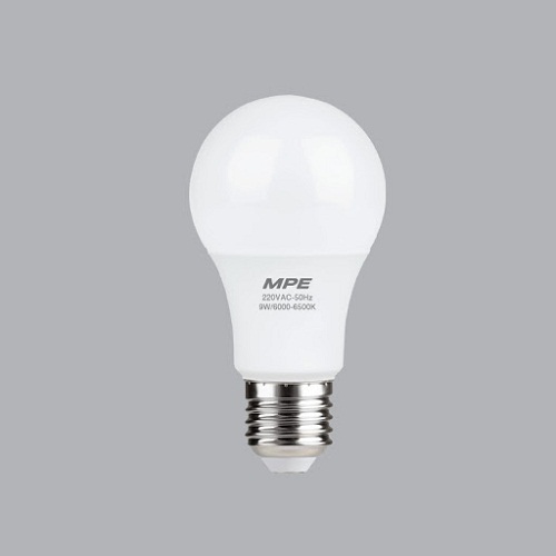 [HCM]BÓNG ĐÈN LED BÚP 9W MPE SÁNG TRẮNG VÀNG