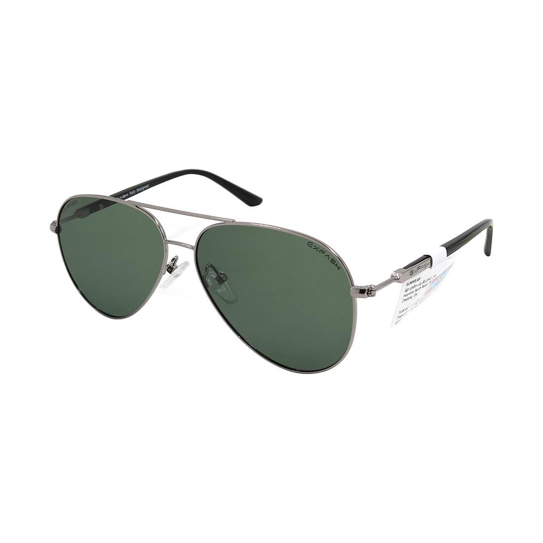 Kính mát unisex hiệu exfash ef29954 c32 tròng xánh rêu