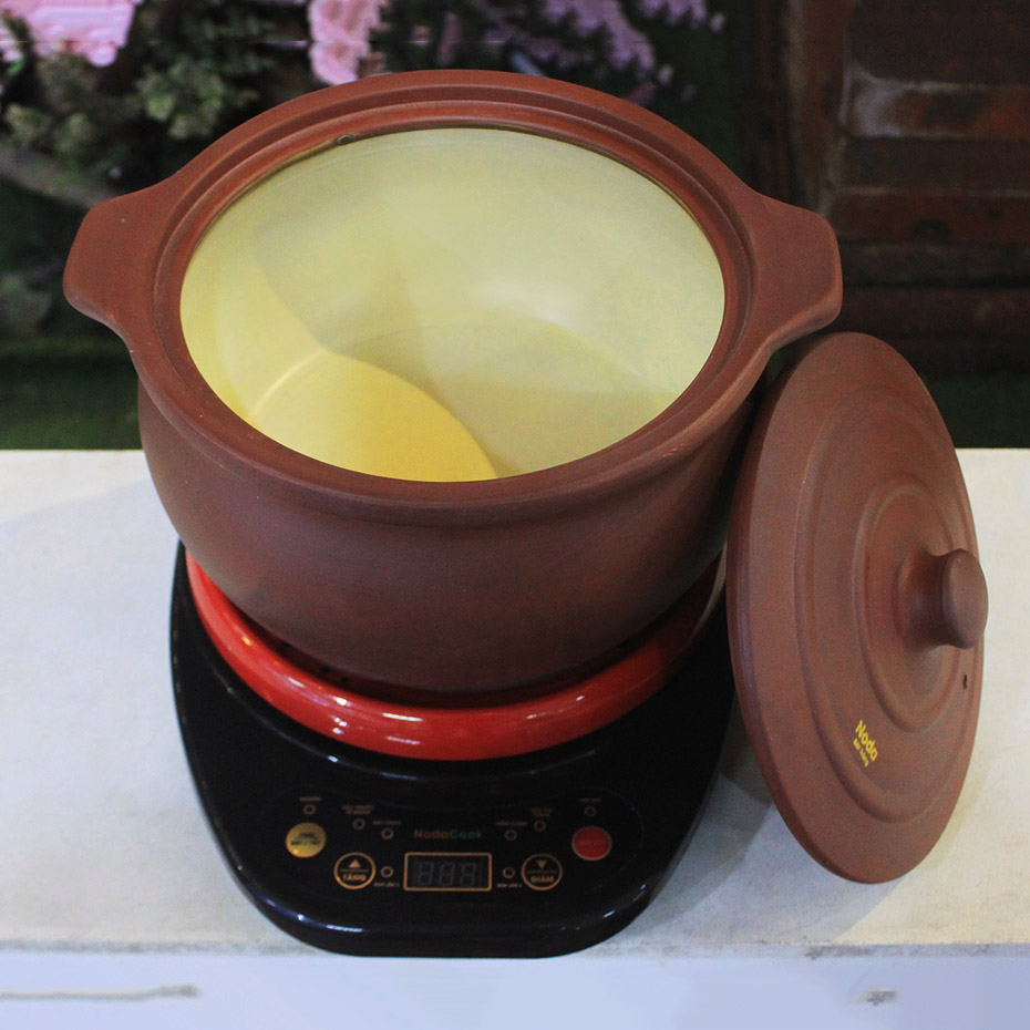 Nồi kho cá điện 3.3 lít NodaCook đất nung