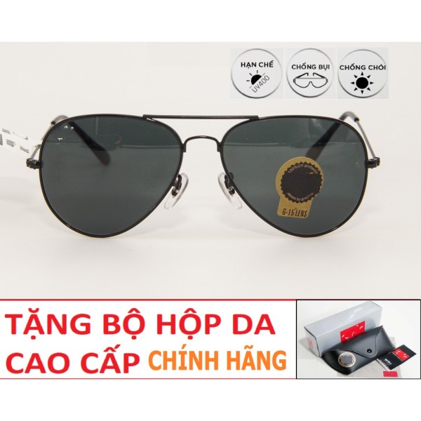 Giá bán ❌FULLBOX HÃNG❌ Mắt kính mát phi công cao cấp Nam Nữ unisex tròng thủy tinh thời trang