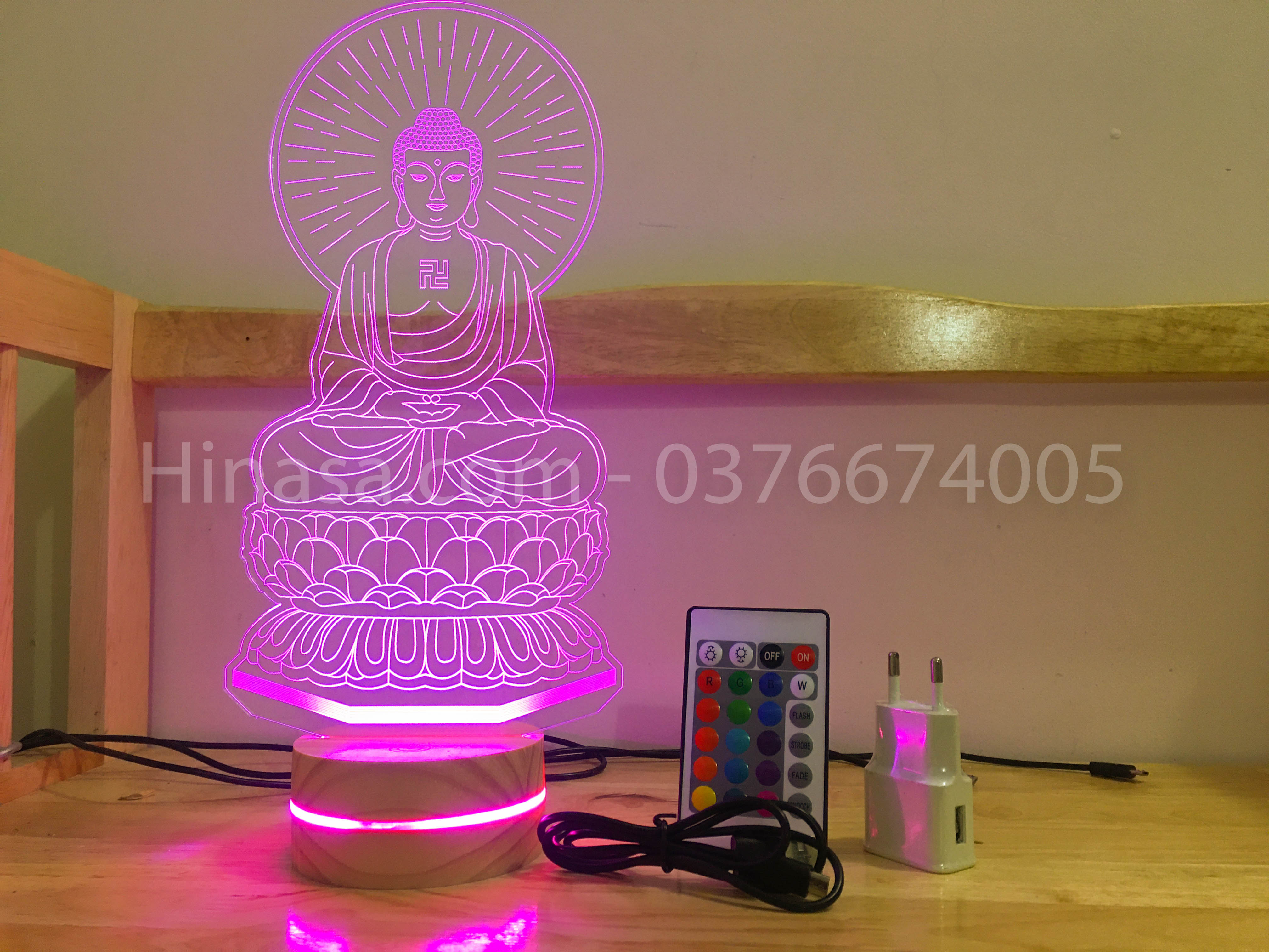 Phật A Di Đà Cao 16 màu cao 30cm