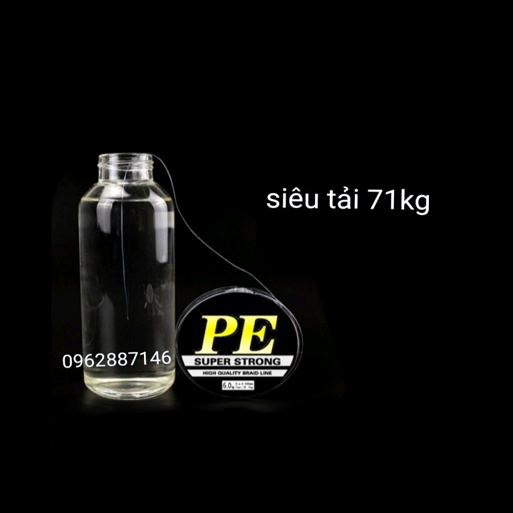 dây dù câu cá PE SUPER STRONG siêu khỏe - Cam kết bảo hành đổi trả trong 2 tuần đầu