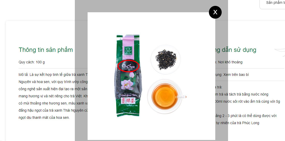Trà Phúc Long Thái Nguyên Gói Nhỏ 100g